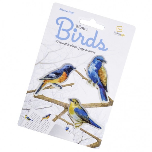 Stikki Marks Winter Birds - 30 Mini-Lesezeichen